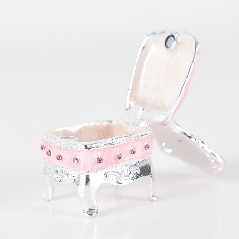 Flgo Hộp Đựng Trang Sức Tráng Men Sơn Màu Dùng Trang Trí