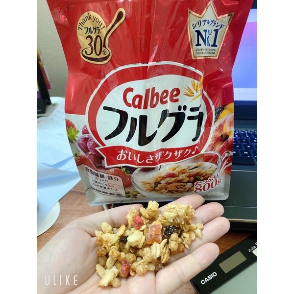 Ngũ cốc Calbee, Ngũ cốc hoa quả Calbee Nhật Bản  600 - 800gram