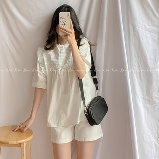 ÁO BABYDOLL NỮ NGẮN TAY NHẤN LY - ATN174
