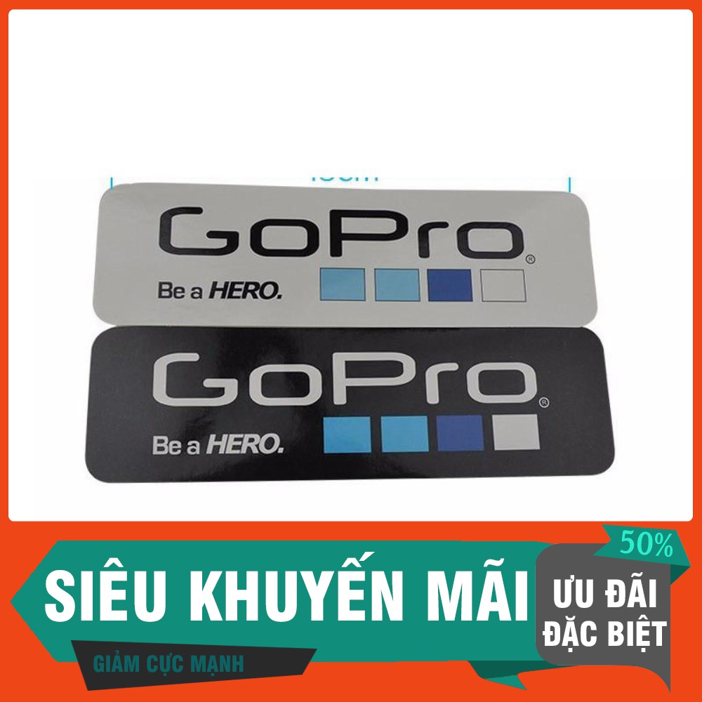 [SIÊU SALL ] Bộ 6 Miếng dán Logo Gopro đẹp mắt, miếng dán camera hành trình logo gopro, phụ kiện camera hành trình .