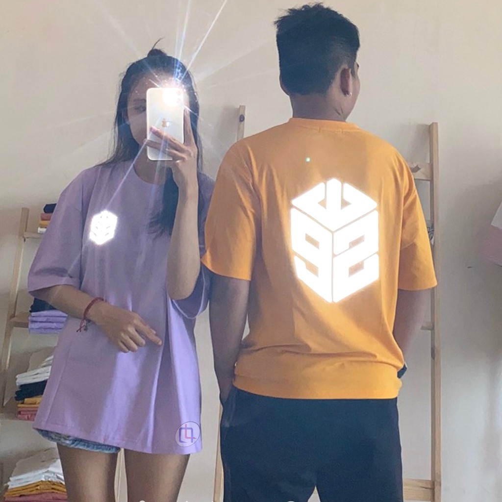 Áo Thun Tay Lỡ phản quang SWEForm Rộng Unisex Áo Thun Nam Nữ Phản Quang 7 Màu Đa Sắc