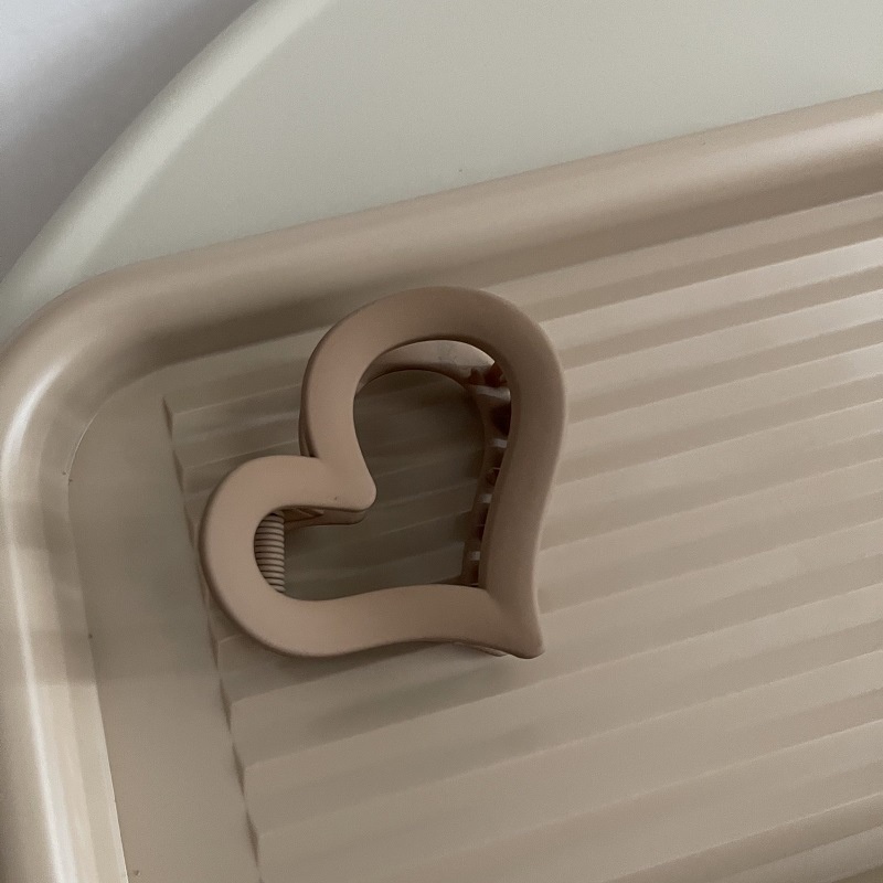 Kẹp Tóc Hình Trái Tim Bằng acrylic Dễ Thương Phong Cách Hàn Quốc