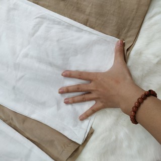 Quần ống rộng vải đũi