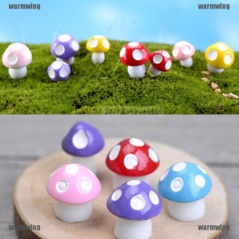 Set 10 / 20 Nấm Mini Dễ Thương Trang Trí Sân Vườn