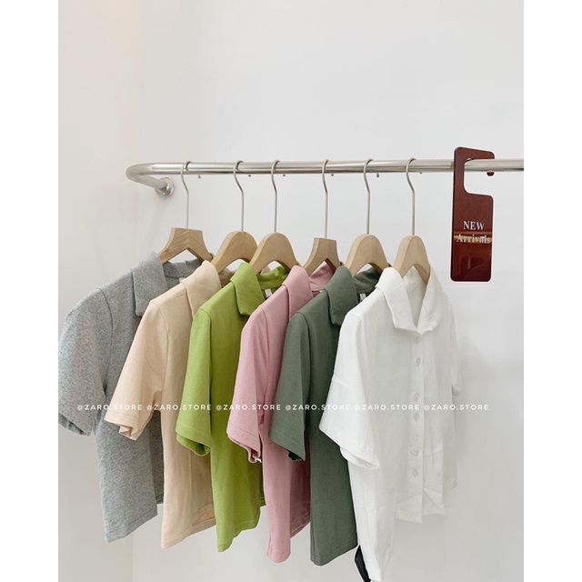 Áo polo gài cúc [ Hình thật shop chụp ]