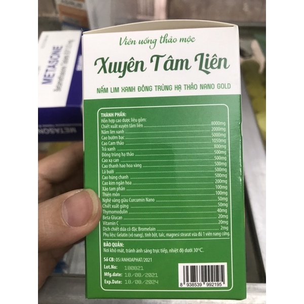 Xuyên tâm liên phòng ngừa các vấn đề về hô hấp