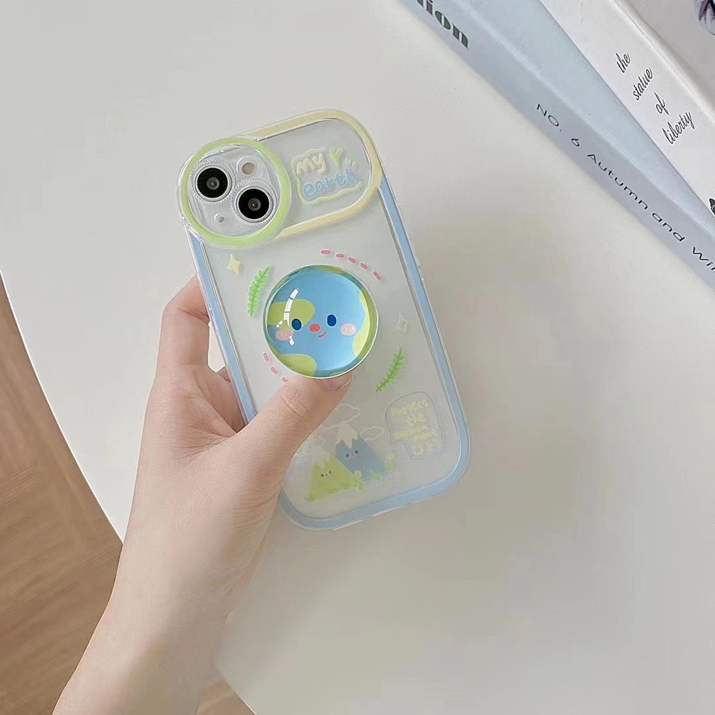 Ốp Điện Thoại Thiết Kế Giá Đỡ Quả Cầu Pha Lê Cho iPhone 12 13 11 Pro Max X Xs Max Xr ghfd