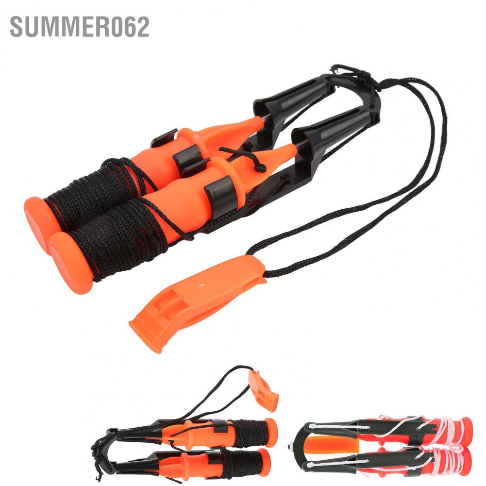 Summer062 2Pcs Winter Ice Picks Fishing Safety with Emergency Whistle Tackle Tool