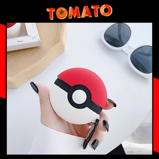 Case Airpods Bóng Pokemon, Vỏ bao Airpods 1 2 Pro silicon đựng tai nghe bluetooth , tai nghe không dây