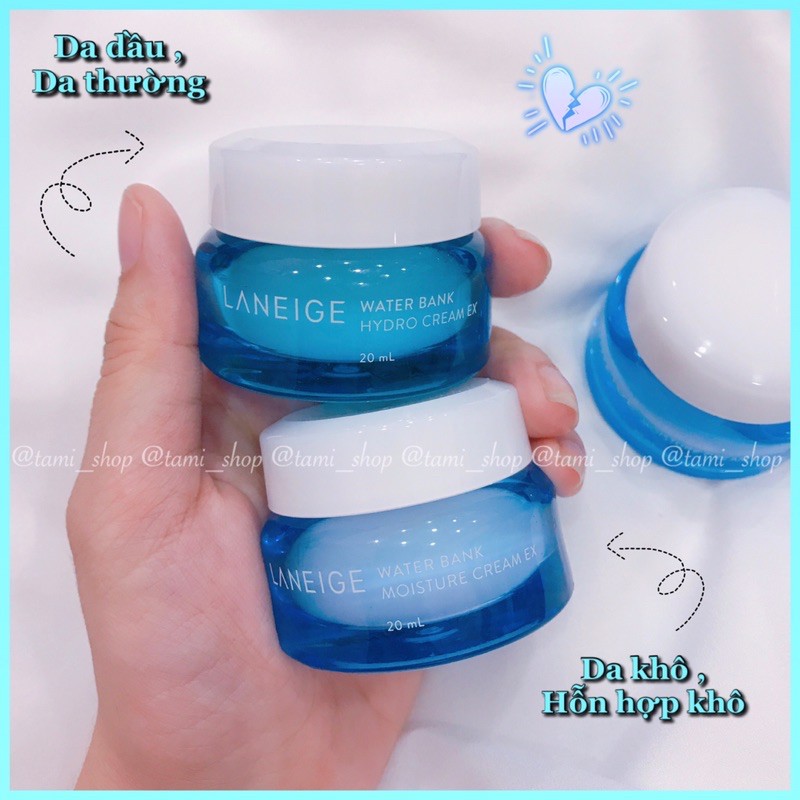 Kem Dưỡng Laneige Water Bank Hydro / Moisture Cream Ex 20ml