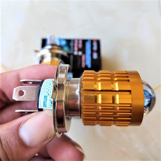 ĐÈN PHA SIÊU SÁNG XE MÁY LOẠI COS VÀNG PHA TRẮNG