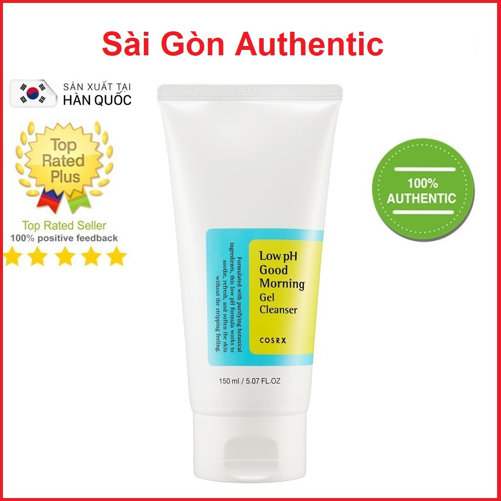 Sữa Rửa Mặt Cosrx Low pH Good Morning Gel Cleanser 150ml Chính Hãng