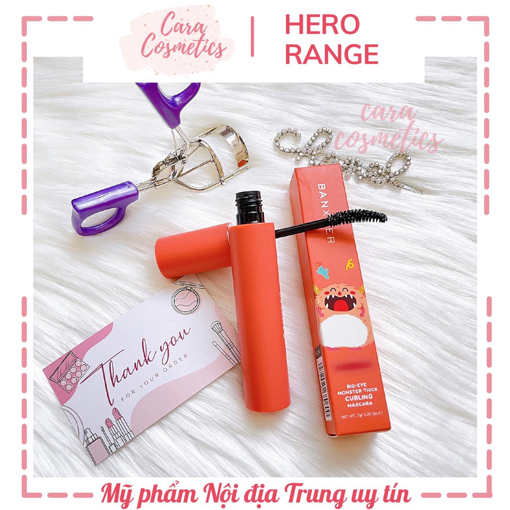 [Ảnh Thật] Mascara BANXEER Chính hãng Dài Mi Và Cong Mi Chuốt Mi Đen Không Lem Không Trôi ✨