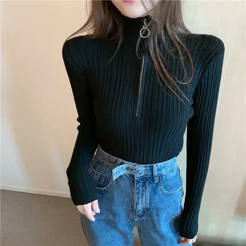 (Xả kho) Áo len khoá ngực dày đẹp