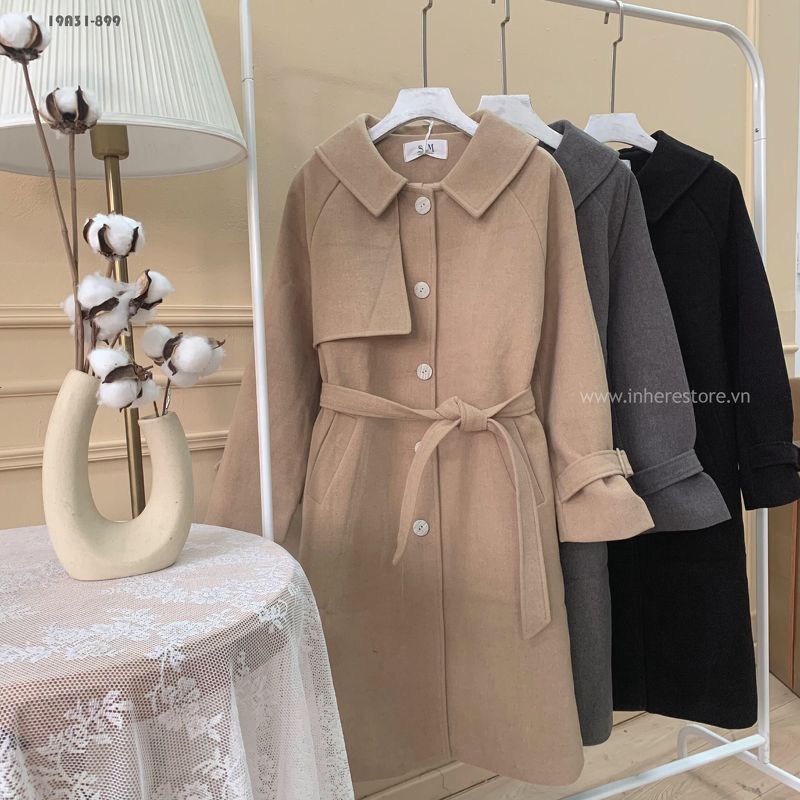 Áo khoác dạ dài 19A31