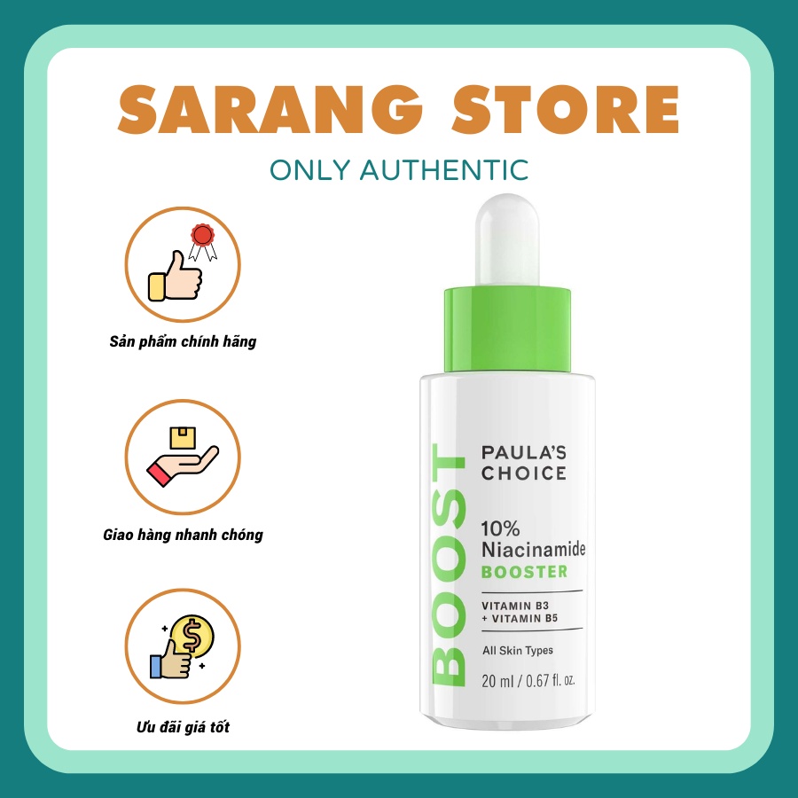 Serum Niacinamide PLC 10 thu nhỏ lỗ chân lông, đều màu da