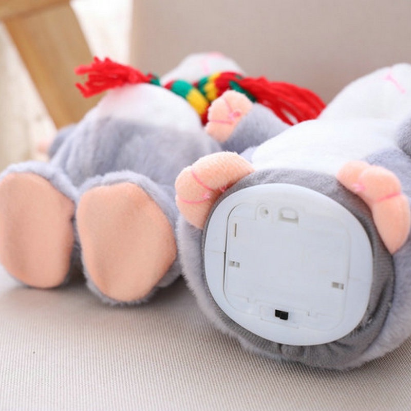 1 Chuột Hamster Nhồi Bông Thông Minh Trang Trí Giáng Sinh