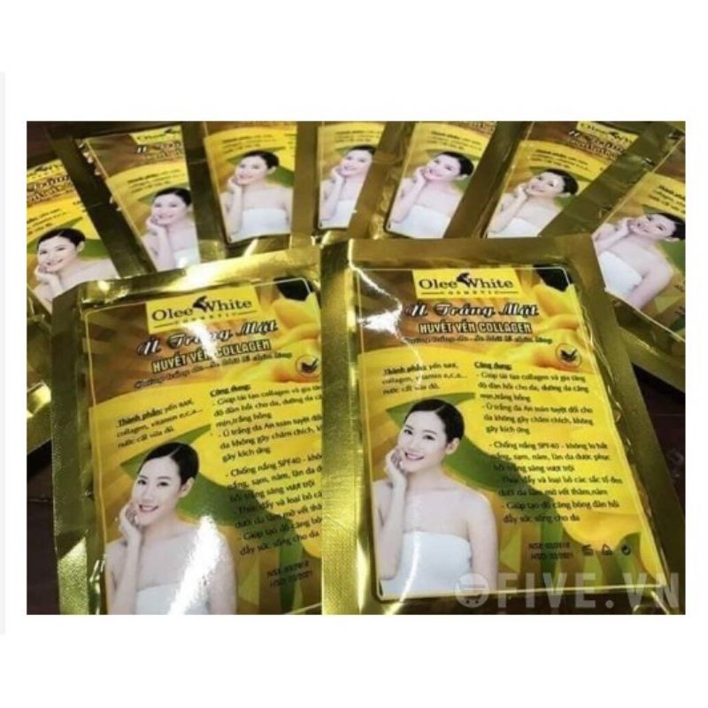 Mặt Nạ Collagen, Ủ Trắng Mặt Huyết Yến Collagen, Dưỡng Trắng Da Mặt