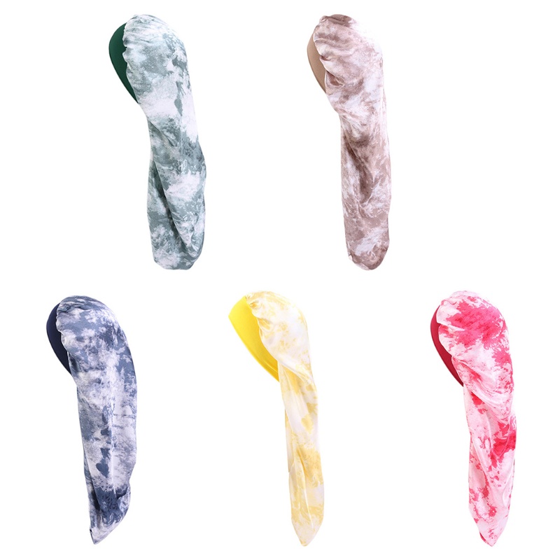 Mũ Trùm Đầu Polyester Co Giãn Tốt Thiết Kế Đuôi Dài Tiện Lợi Dễ Sử Dụng