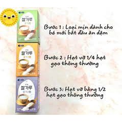 Gạo hạt vỡ ăn dặm hữu cơ Bebecook Hàn Quốc cho bé (3 bước) - BoBa store