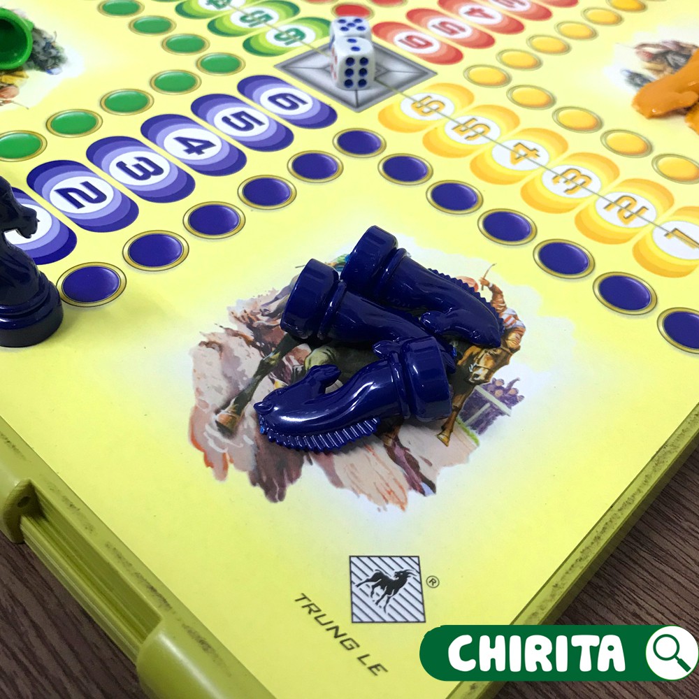 (GIÁ SỈ) Bộ Cờ Cá Ngựa TRUNG LÊ - Bàn Nhựa Cao Cấp, Giá Rẻ, Boardgame - Đồ Chơi Trẻ Em CHIRITA