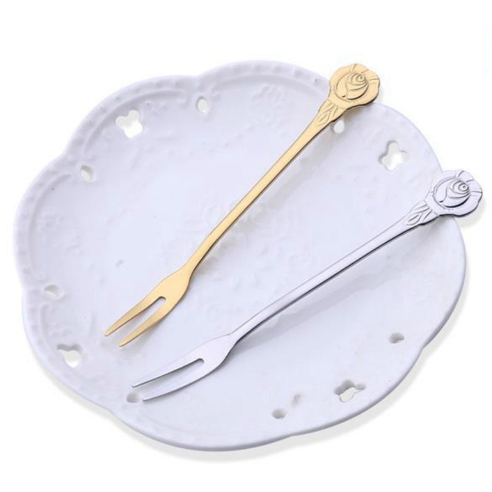 Nĩa Ăn Trái Cây Mini Bằng Thép Không Gỉ