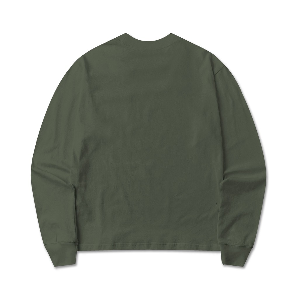 [Mã SKAMCLU7 giảm 10% Tối Đa 50K đơn 0Đ] Áo thun trơn nam dài tay Beuter Blank Stone Green Long Sleeve T-Shirt | BigBuy360 - bigbuy360.vn