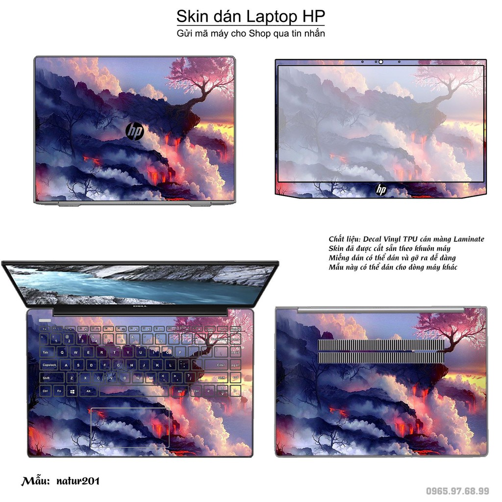 Skin dán Laptop HP in hình thiên nhiên _nhiều mẫu 7 (inbox mã máy cho Shop)