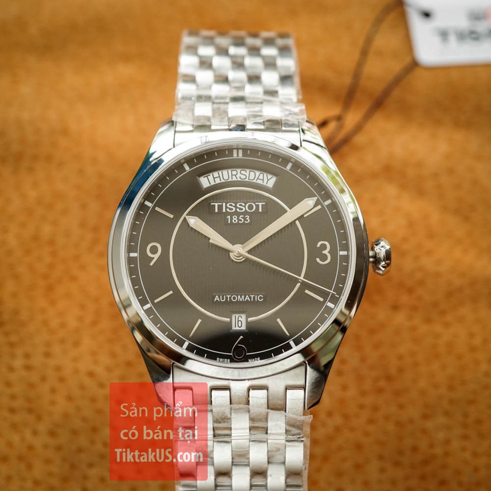 Đồng hồ nam Tissot T-one T038.430.11.057.00 Thụy sĩ dây thép size 38mm kính sapphire máy automatic ETA 2834-2