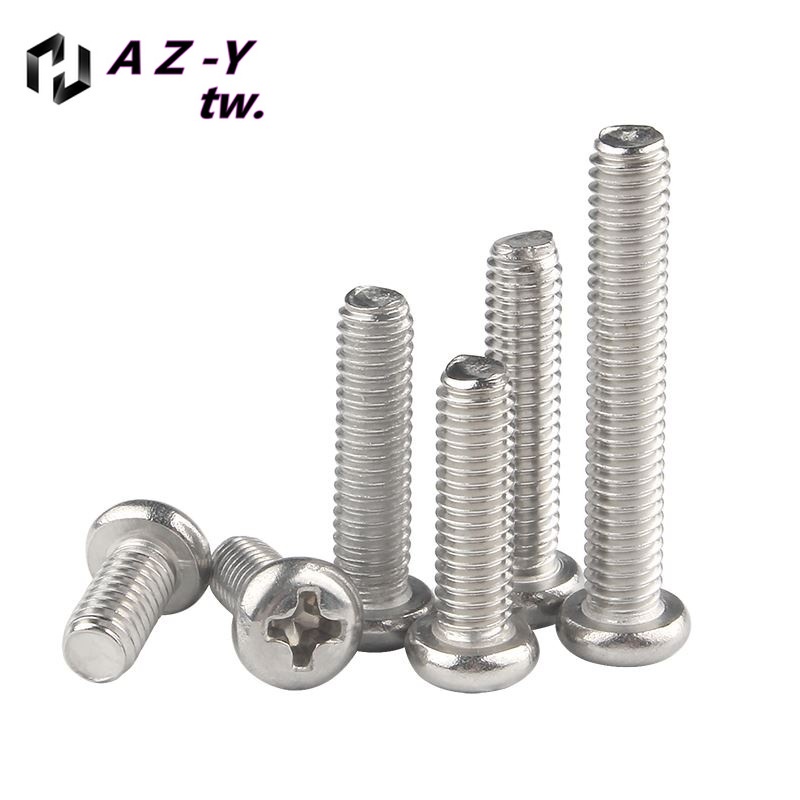 Bu Lông Đầu Tròn pm Bằng Inox 304 m1 / m2 / m2.5 / m3 / m4 Chuyên Dụng