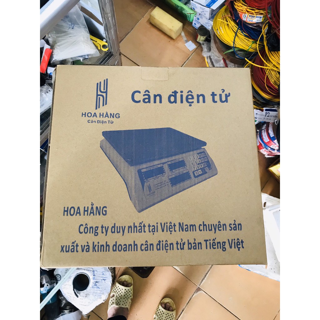 Cân Điện tử 30kg Hoa Hằng cân Việt Nam độ chính xác tính theo 5 gram