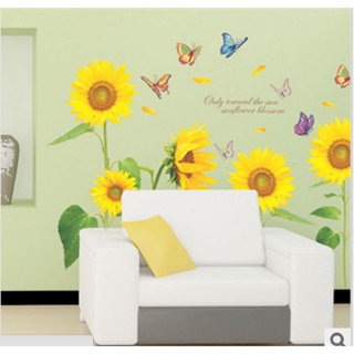 Decal tranh dán tường hoa hướng dương