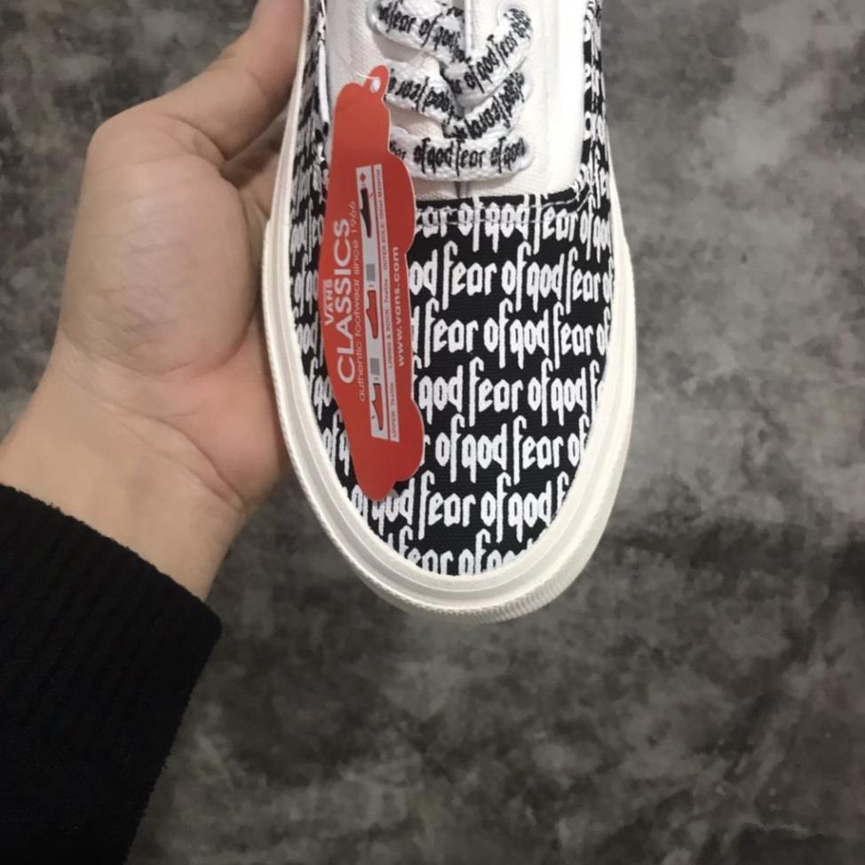 Giày thể thao Vans Chữ FOG fear of god nam nữ Giầy sneaker Van buộc dây chính hãng hot trend