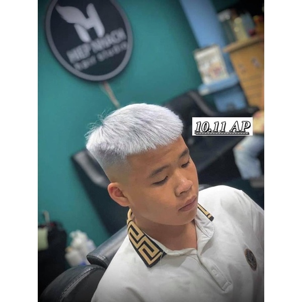 Thuốc Nhuộm Tóc Màu Khói Kim 11/11  Light Platinum Blonde Ash