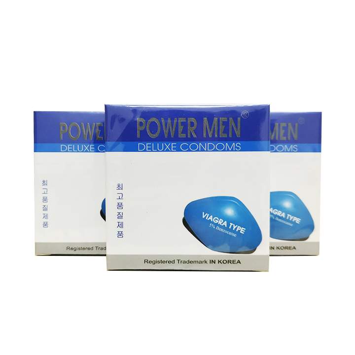 Bao Cao Su POWER MEN Viagra Type Hộp 3 Cái