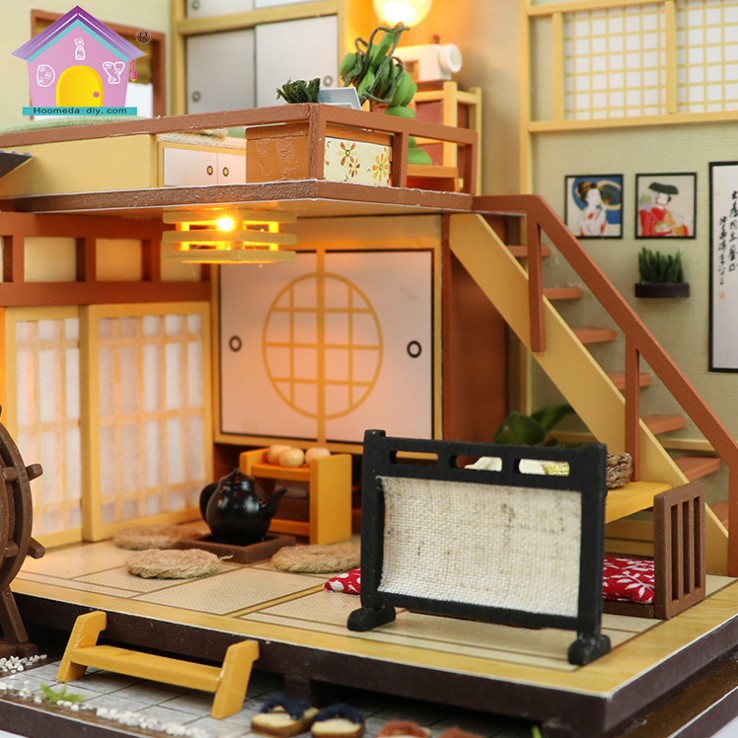 Mô hình nhà DIY Doll House Karuizawa's Forest Holiday Kèm Mica chống bụi, Bộ dụng cụ và Keo dán