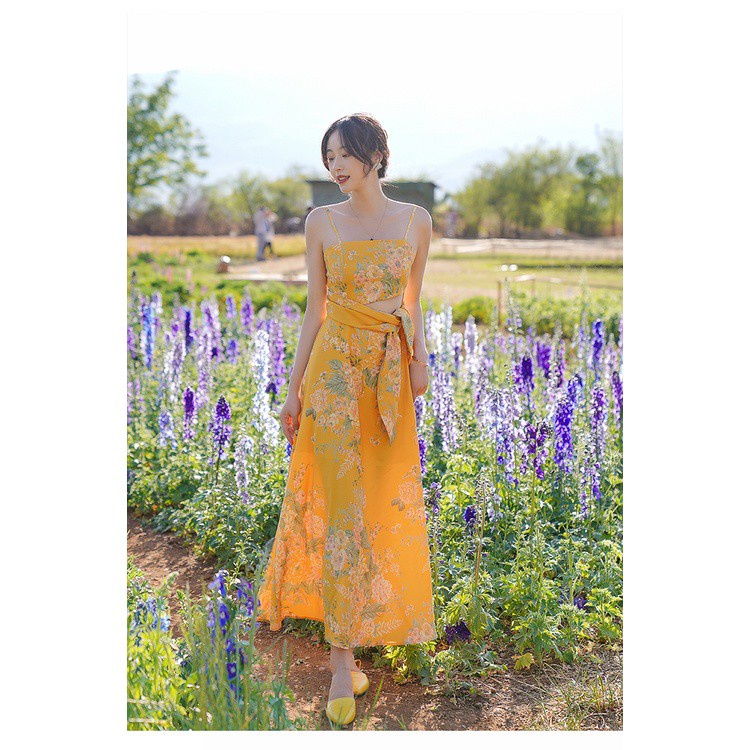 Đầm hai dây dáng ôm thời trang mùa hè ngọt ngào dành cho nữ