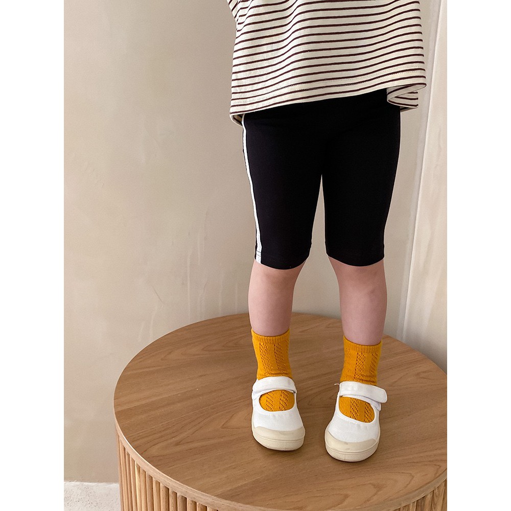 [QG183] Quần legging bé gái lửng sọc to sz 80-140, quần bé gái co dãn, thời trang