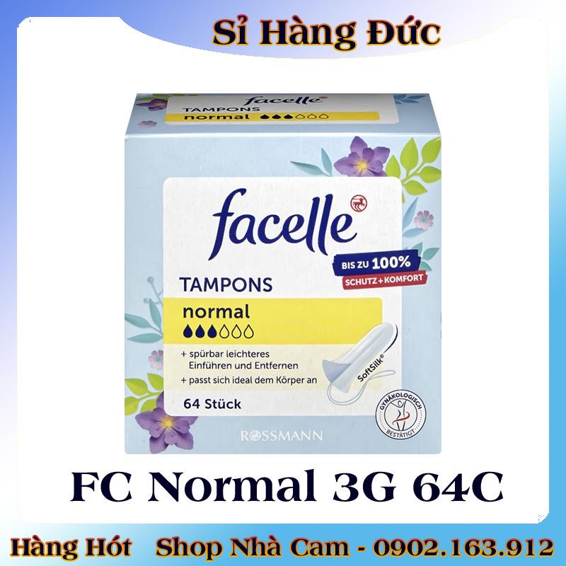 [CÓ CHE TÊN] Băng vệ sinh Tampon Facelle đầy đủ size chuẩn Đức - Hàng mới về