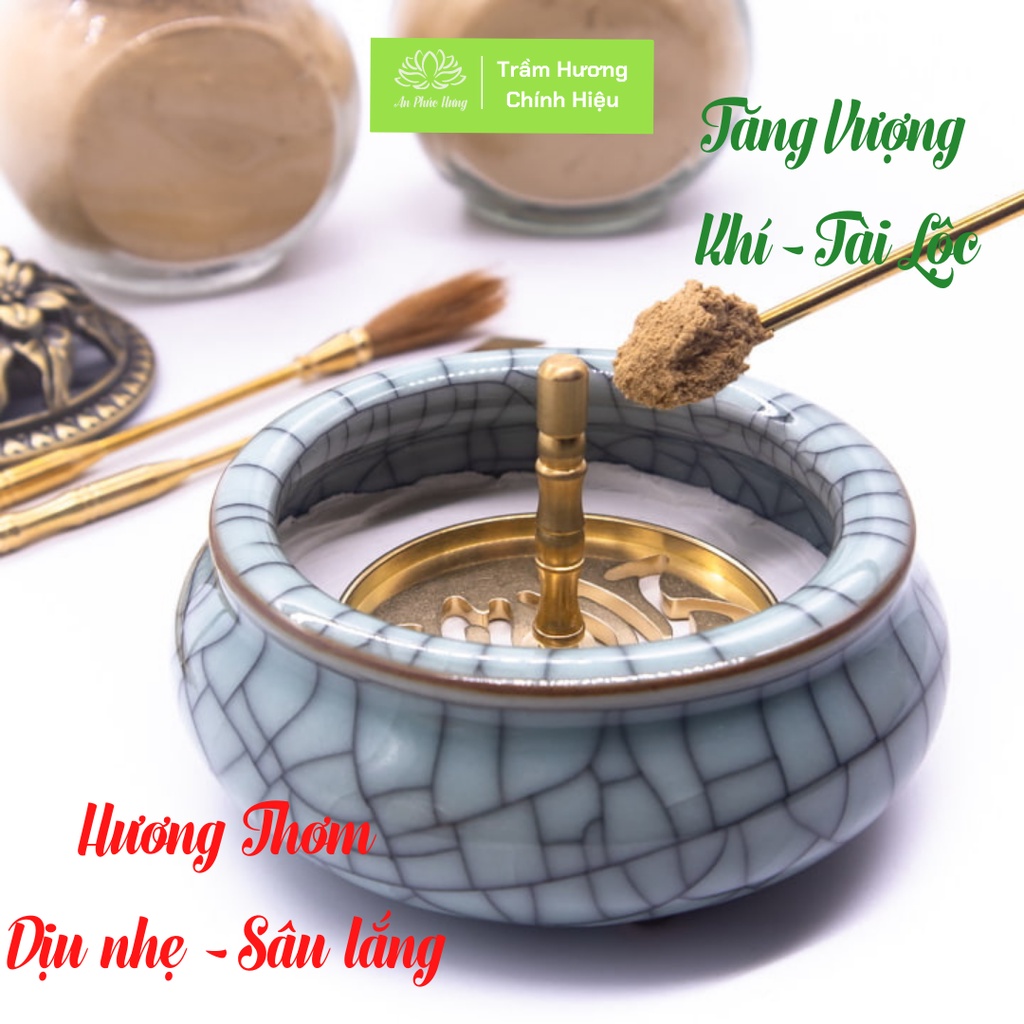 Trầm hương -  Bột trầm hương cao cấp 100% nguyên chất không  tạp chất xả stress mang lại may mắn tài lộc