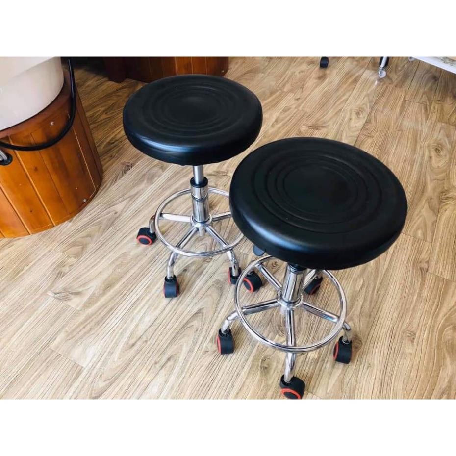 [Thanh lý xả kho] Ghế xoay 360 độ, ghế spa tựa và không tựa dùng trong spa, phun xăm loại da tốt | BigBuy360 - bigbuy360.vn