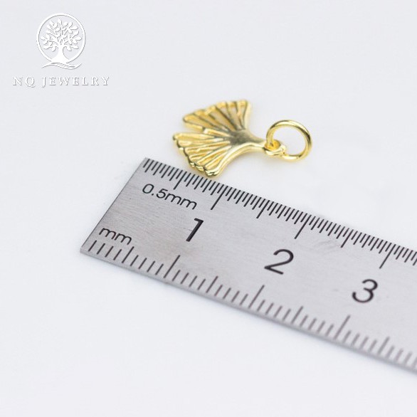 Charm bạc đuôi cá mạ vàng - NQ Jewelry