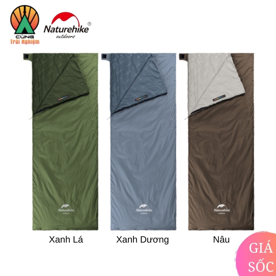 Túi Ngủ Gấp Gọn Nhẹ Mềm Mại Naturehike NH21MSD09 Dành Cho Du Lịch Dã Ngoại Văn Phòng