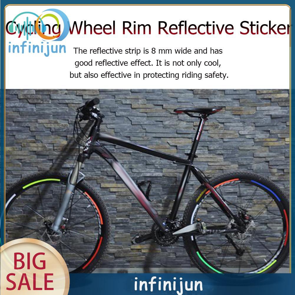 Miếng dán vành bánh xe dạ quang decal 26 inch dành cho xe đạp leo núi