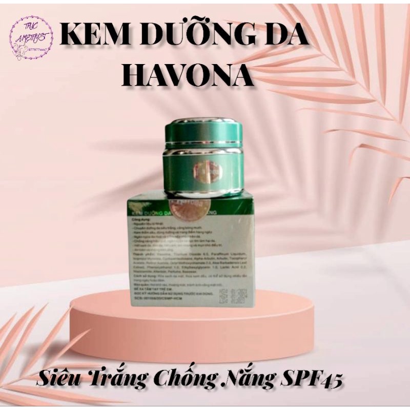 KEM DƯỠNG TRẮNG DA HAVONA SIÊU TRẮNG SPF45