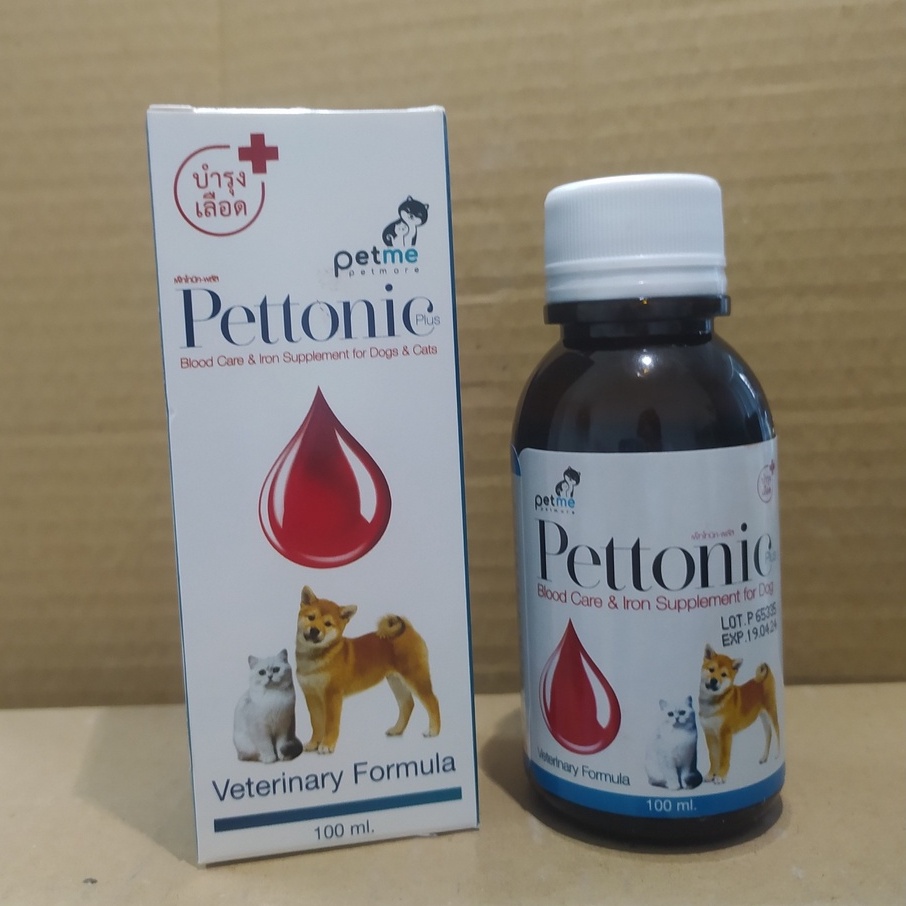 Pettonic-Plus Vitamin Dành cho chó và mèo 100 ml x 1 chai