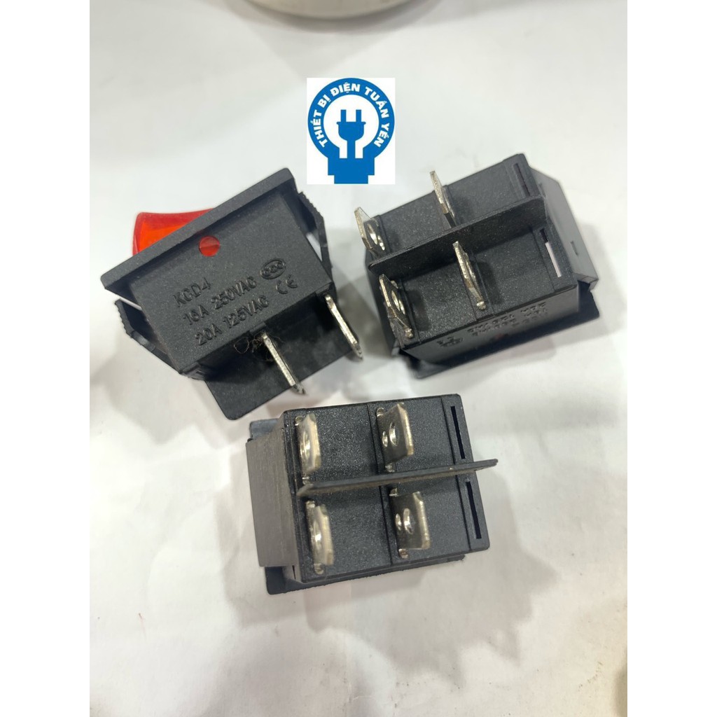 Công tắc bập bênh KCD4 250V 16A 4P