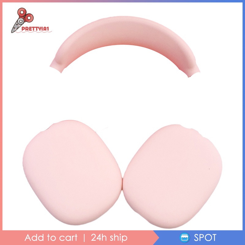 Vỏ Bảo Vệ Hộp Đựng Tai Nghe Airpods Max Bằng Silicon Màu Đen Prettyia1