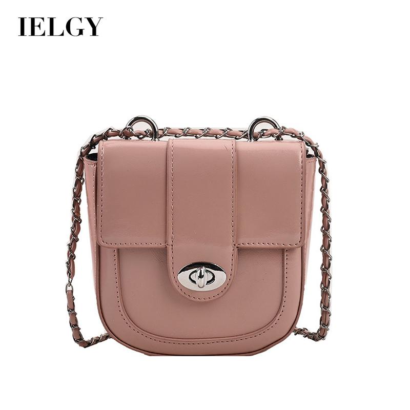 Túi xách IELGY đeo chéo phối dây xích thời trang cổ điển cho nữ