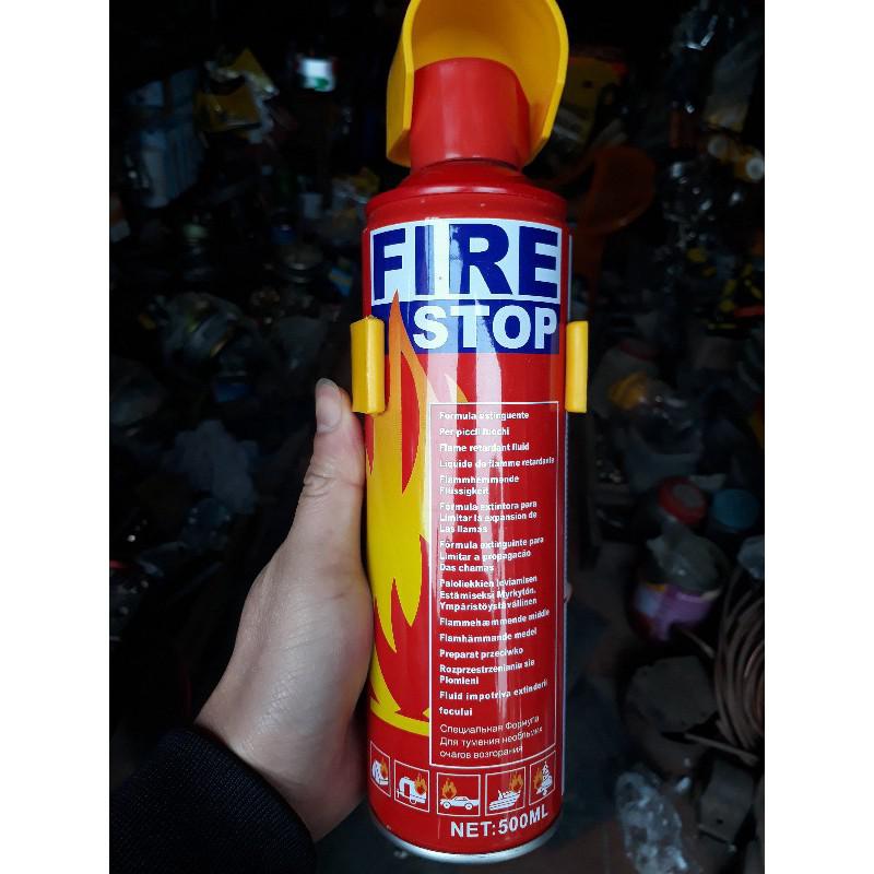 [Sập Sàn] Bình cứu hoả 500ml dạng xịt. Bình chữa cháy mini FireStop